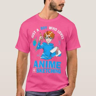 Bara en pojke som Kärlekar djur och skettning T Shirt
