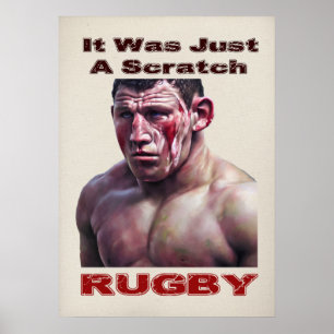 Bara en Poster av en liten rugby