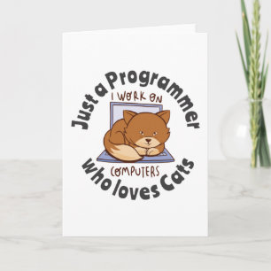 Bara en programmerare som kärlek katter kort