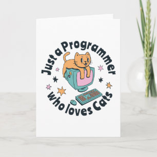 Bara en programmerare som kärlek katter kort