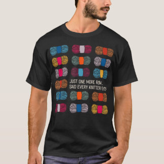 Bara En Rad Rolig Stickning Virkning T Shirt