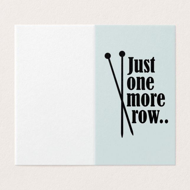 Bara en rad till - kort (Utsida ovikt)