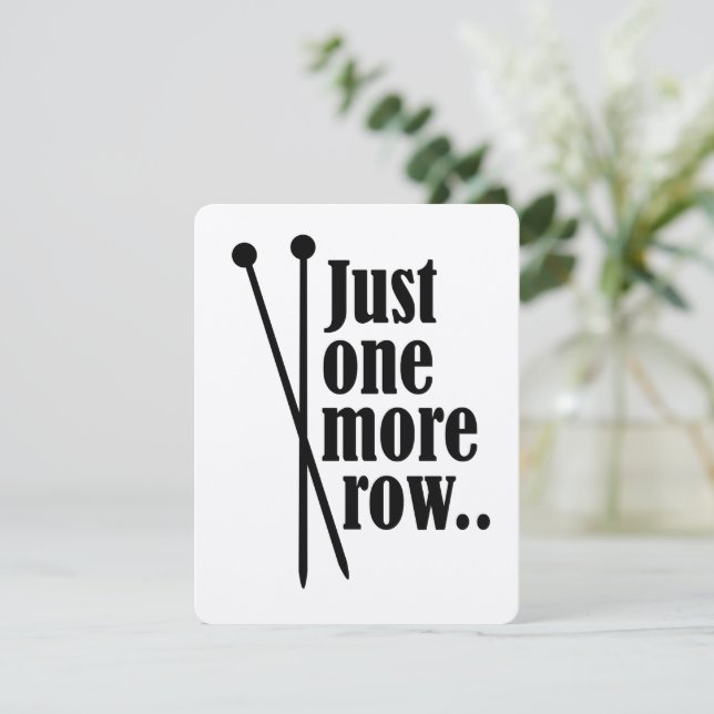 Bara en rad till - kort (Stående Fram)