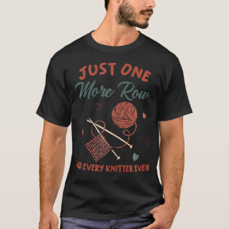 Bara En Rad Till Roligt Stickning T Shirt