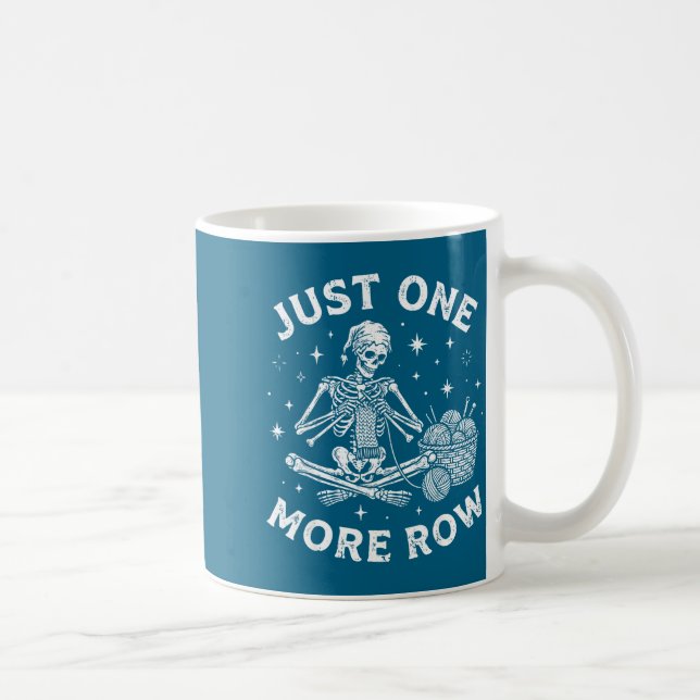 Bara En Rad Till Virka Skelett Rolig Virkning Kaffemugg (Höger)