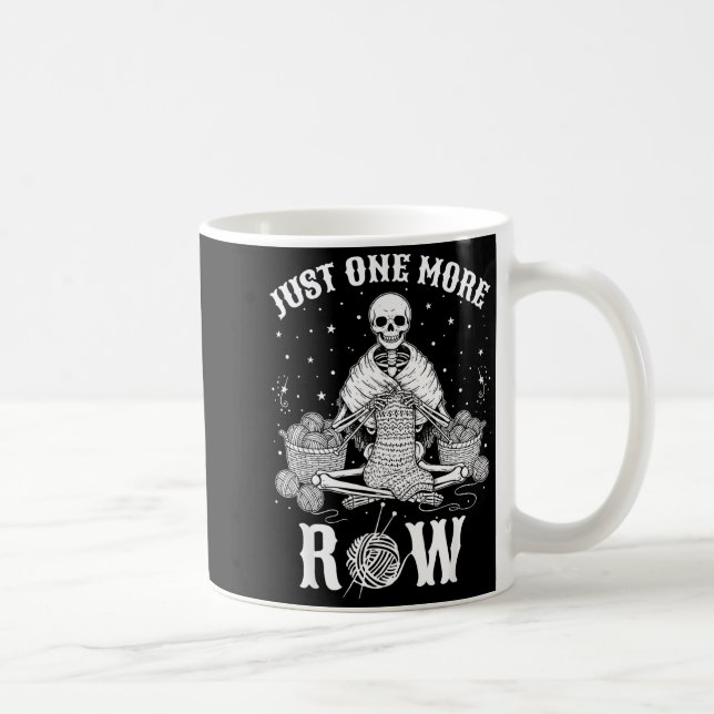 Bara En Rad Till Virkad Skelett Virka Sticka Kaffemugg (Höger)