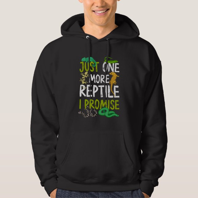 Bara en reptil till, jag lovar Snake Lizard Gecko Hoodie (Framsida)