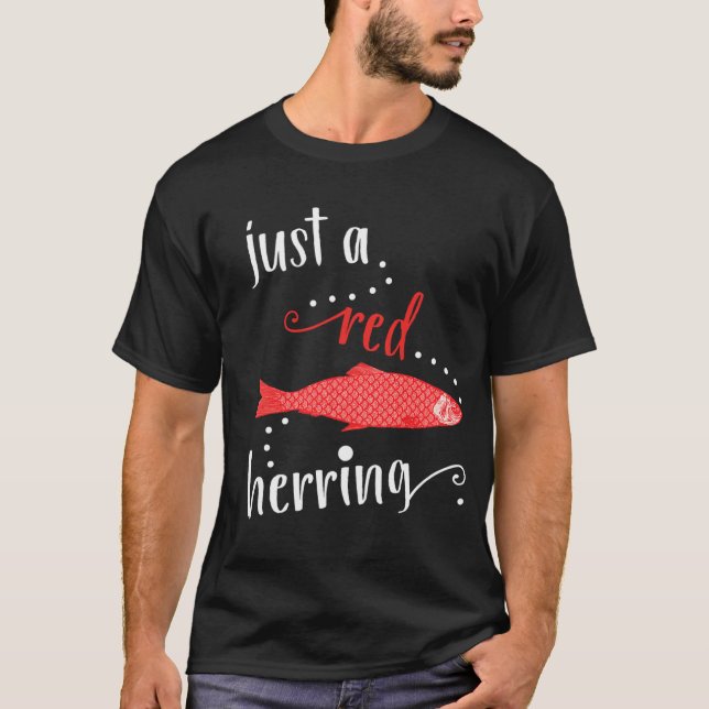 Bara en röd sill t shirt (Framsida)