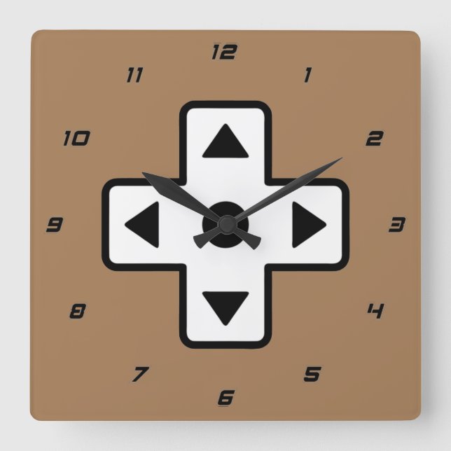 Bara en Roligt gammal spelledare Fyrkantig Klocka (Framsida)