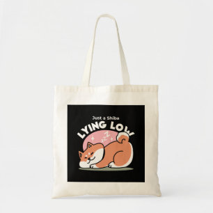 Bara en Shiba Ljuger lågt: Cute Shiba Inu Design Tygkasse