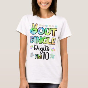 Bara en siffra för fred.. Jag är 10 barn T Shirt