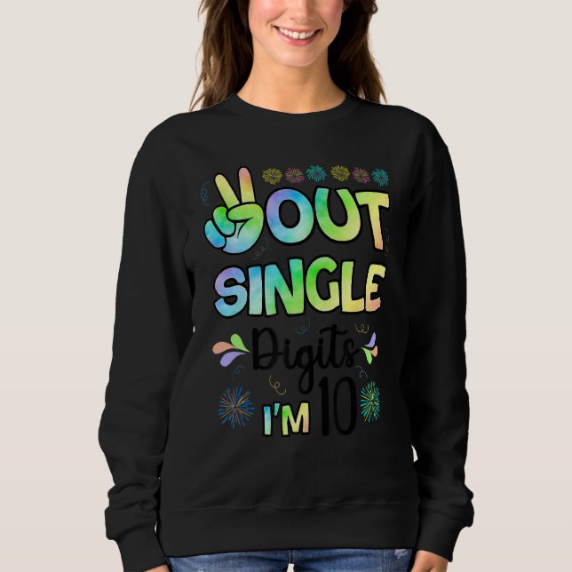 Bara en siffra i fred.. Jag är 10 barn T Shirt (Framsida)