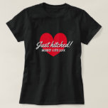 Bara en skjorta för gifta par med nygifta bröllop t shirt<br><div class="desc">Jag har bara träffat skjorta för gifta nygifta par. Lägg till ditt eget personlig bröllop-datum. Coola bröllop presentidé för nygifta,  nyligen gift brud och grum nu make och fru. Även underbar för honungsmoonrar.</div>