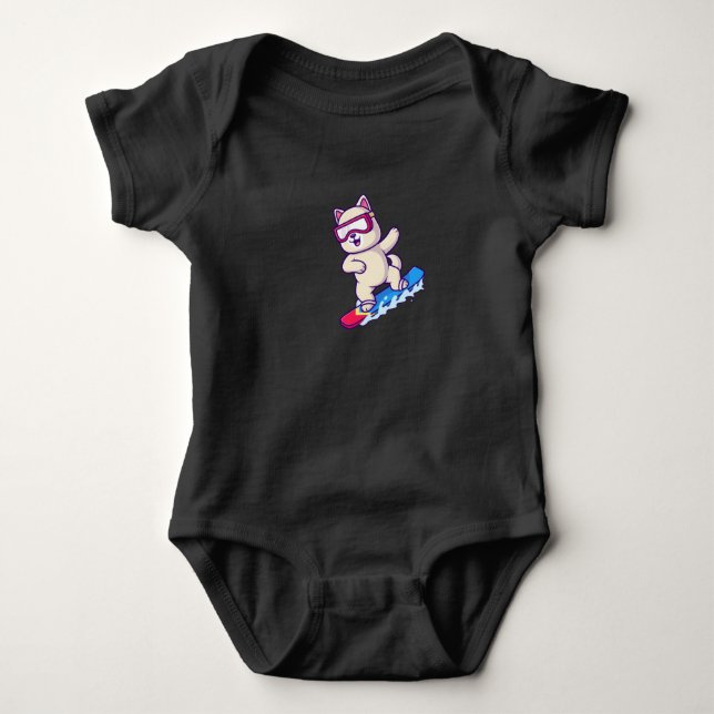 Bara en snöbordning till t shirt (Framsida)