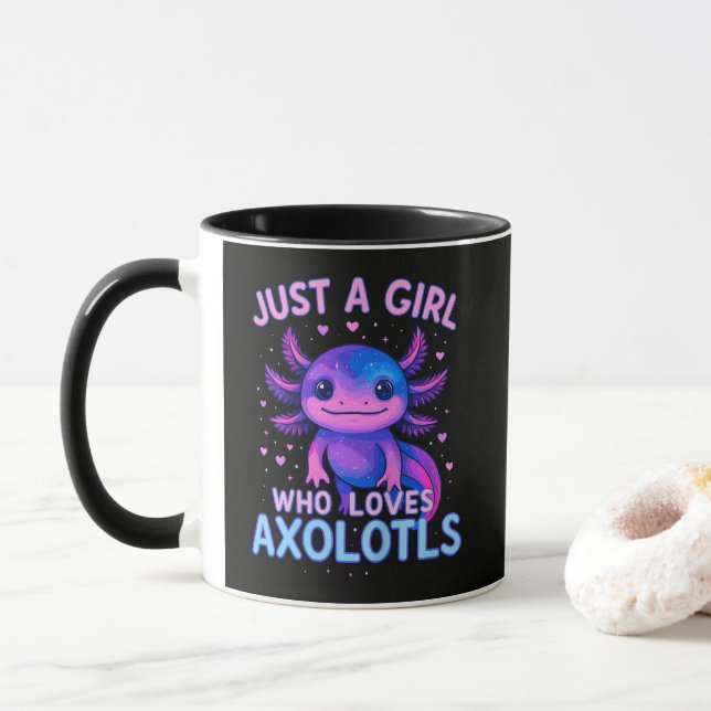 Bara en som älskar Axolotls Mugg (Med munk)
