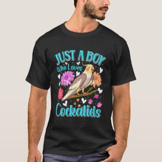 Bara en som älskar cockatieler cockatiel t shirt