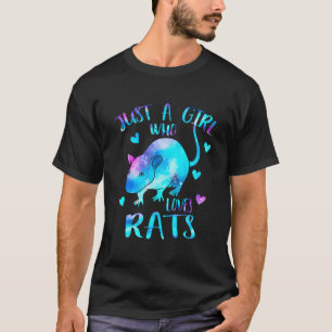 Bara en som älskar råttor Råttgalax tema T Shirt