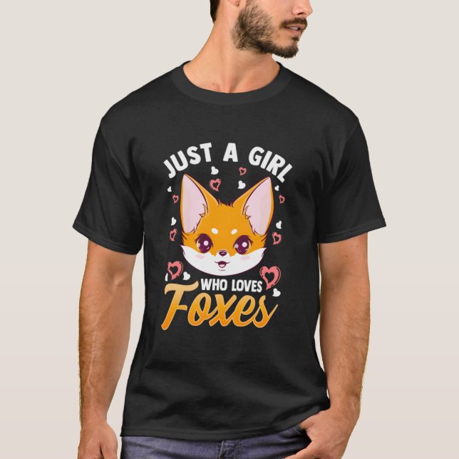 Bara en som älskar rävar Rävmamma T Shirt (Framsida)