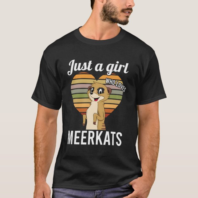 Bara en som älskar surikater t shirt (Framsida)