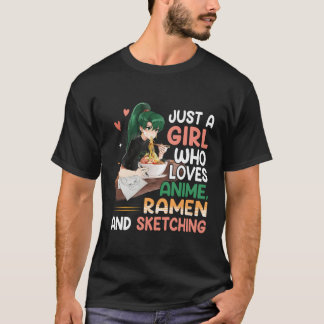 Bara en som Kärlek Anime eller Sketching Nager T Shirt