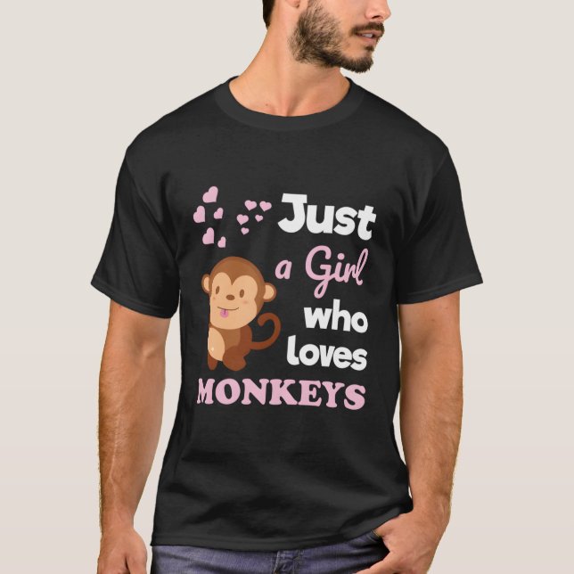 Bara en som Kärlek-apa T Shirt (Framsida)
