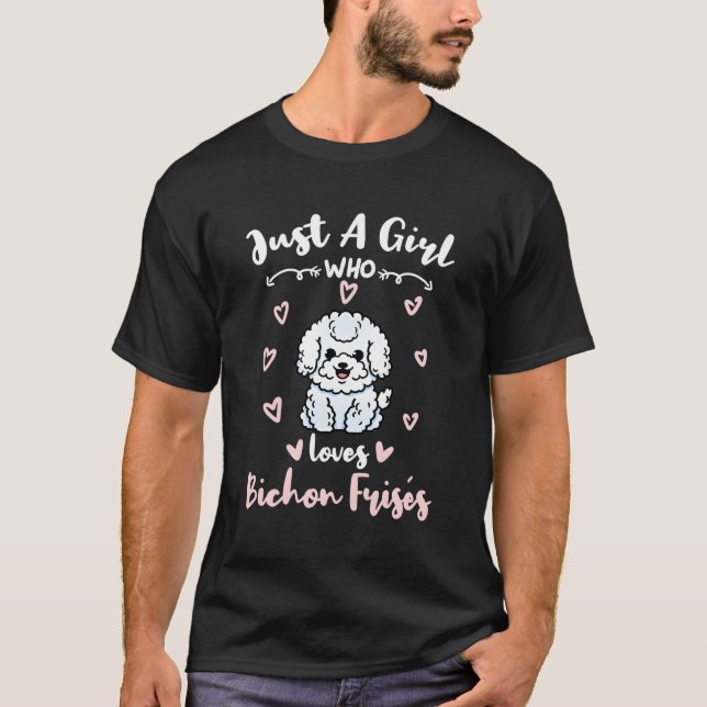 Bara en som Kärlek Bichon Frises T Shirt (Framsida)