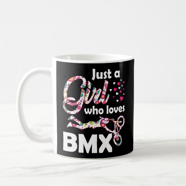 Bara en som Kärlek Bmx Bmx Biking Biker Kaffemugg (Vänster)