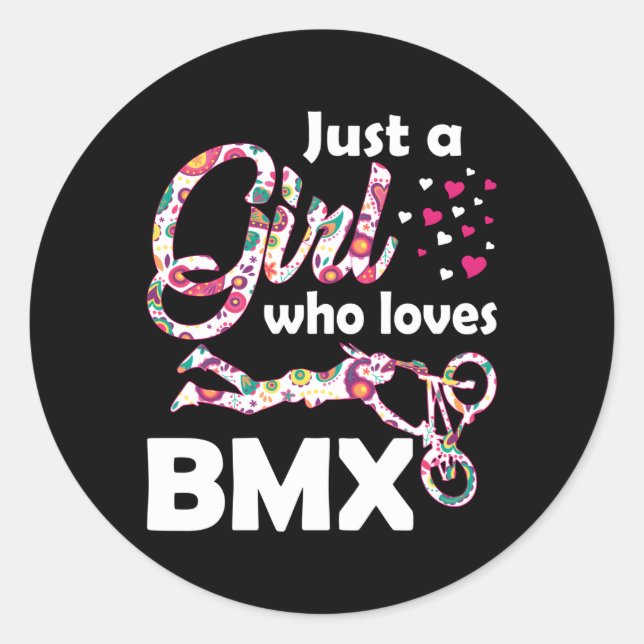 Bara en som Kärlek Bmx Bmx Biking Biker Runt Klistermärke (Framsida)