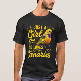 Bara en som Kärlek Canaries sjunger fåglar T Shirt