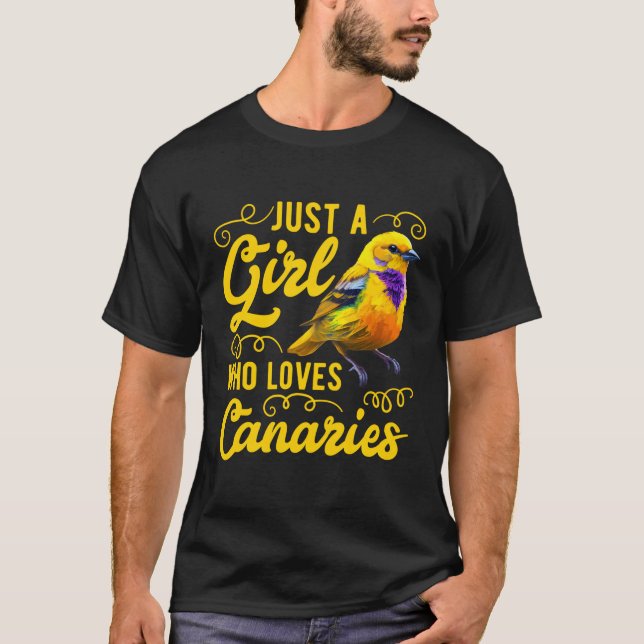 Bara en som Kärlek Canaries sjunger fåglar T Shirt (Framsida)