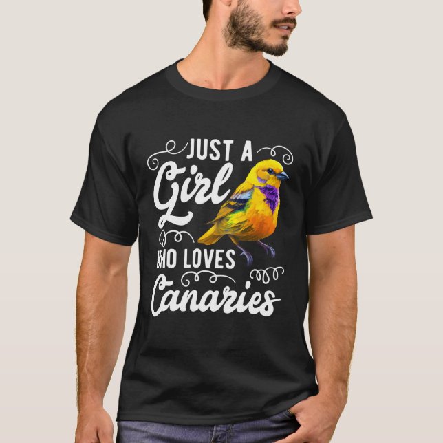 Bara en som Kärlek Canaries sjunger fåglar T Shirt (Framsida)