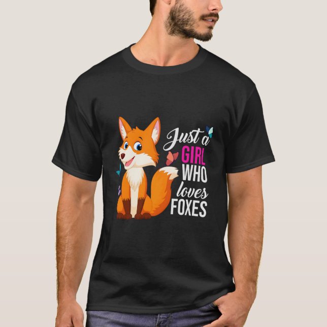 Bara en som Kärlek Foxes Forest Animal Vild Fox T Shirt (Framsida)