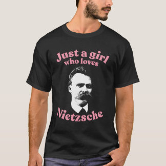 Bara en som Kärlek Nietzsche Nihilist Philosophy T Shirt