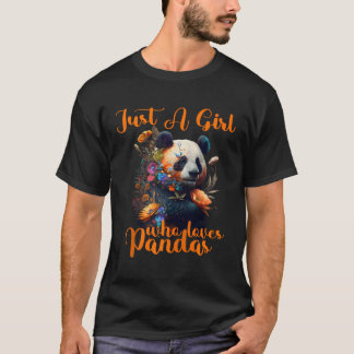 Bara en som Kärlek Pandas I Panda Bear Baseball T Shirt