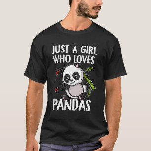 Bara en som Kärlek Pandas Panda Bear Panda T Shirt