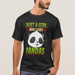 Bara en som Kärlek Pandas Panda T Shirt