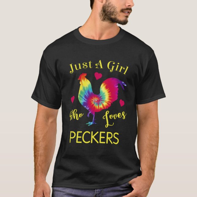 Bara en som Kärlek Peckers Chicken T Shirt (Framsida)