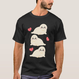 Bara en som Kärlek Sea Lejon White Seal T Shirt