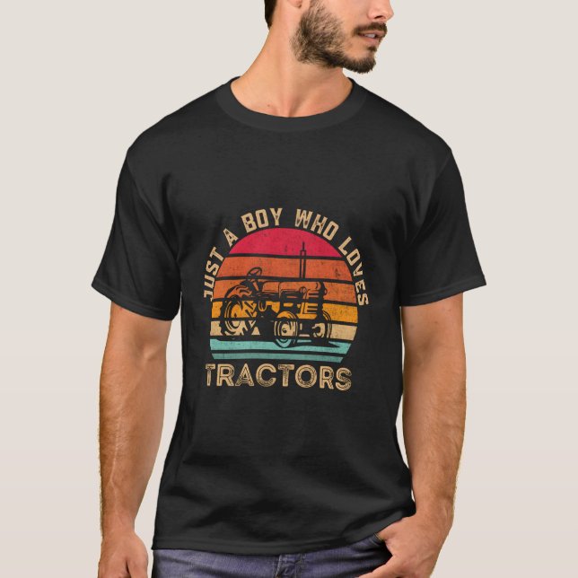 Bara en som Kärlek Tractor Tractor Farming T Shirt (Framsida)