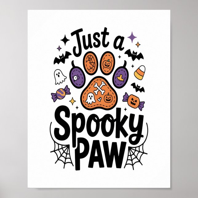 Bara en Spooky Tass PNG, Hund Halloween Poster (Framsidan)