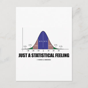 Bara en statistisk känsla (Statistisk Humor) Vykort