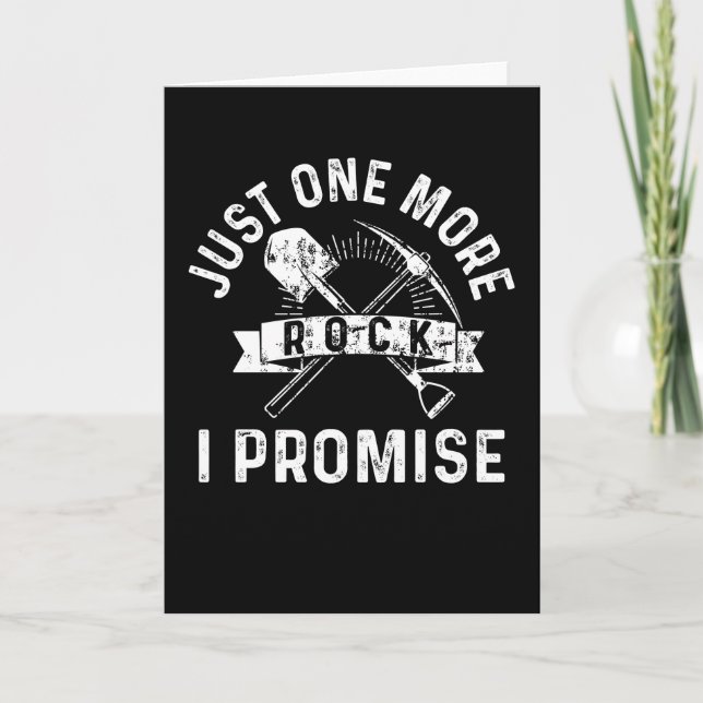 Bara en Sten I Lomise Geology Gift Kort (Framsida)