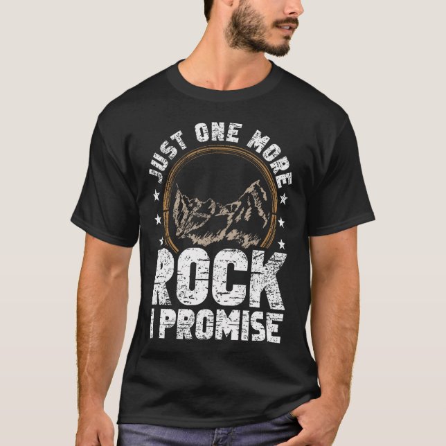 Bara en sten till jag lovar Sten samlare Geode  T Shirt (Framsida)
