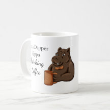 Bara en stilig flodhäst som dricker kaffe - Rolig