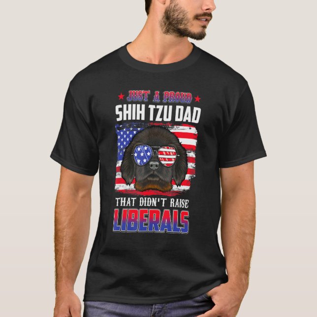 Bara en stolt tibetansk Mastiff Pappa Merica-Hund  T Shirt (Framsida)
