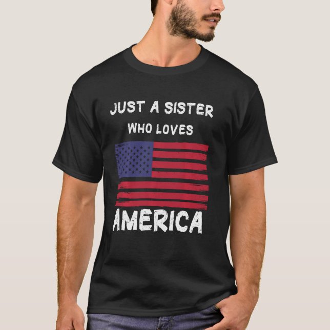 Bara en syster som Kärlek Amerika T Shirt (Framsida)