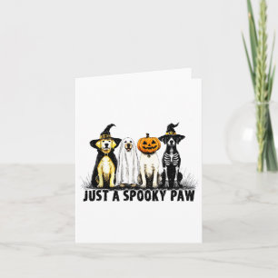 Bara en taloky Tass Ghost Hund Halloween Kort
