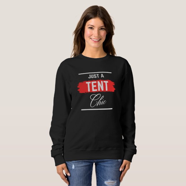 Bara en TÄLT-Chic-typografi, Professionell, funny T Shirt (Hel framsida)