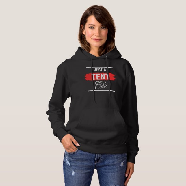 Bara en TENT Chic typografi, professionell, rolig T Shirt (Hel framsida)