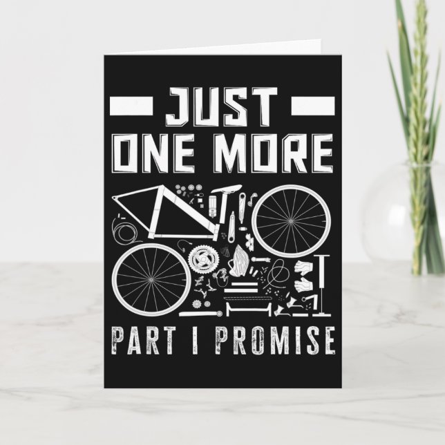 Bara en till del jag lovar cykelentusiast  kort (Framsida)